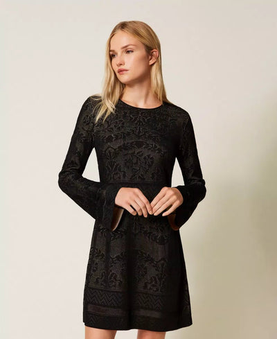 Twinset Abito corto in maglia traforata Vestiti - Boutique Luisa Trendy