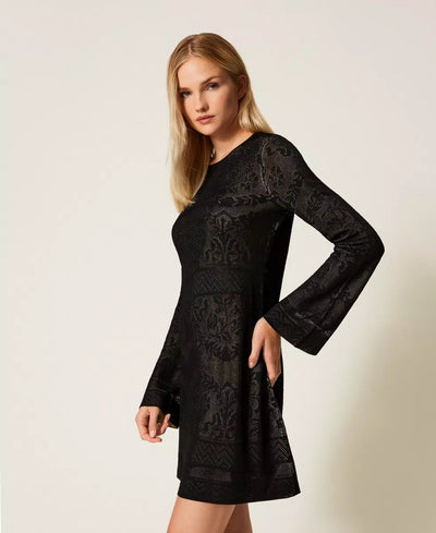 Twinset Abito corto in maglia traforata Vestiti - Boutique Luisa Trendy