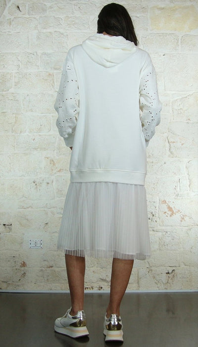 Twinset Abito longuette in felpa e tulle Vestiti - Boutique Luisa Trendy