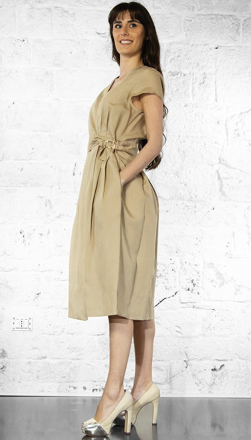 Twinset Abito longuette in misto lino Vestiti - Boutique Luisa Trendy