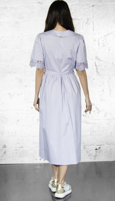 Twinset Abito longuette in popeline con pizzo Vestiti - Boutique Luisa Trendy