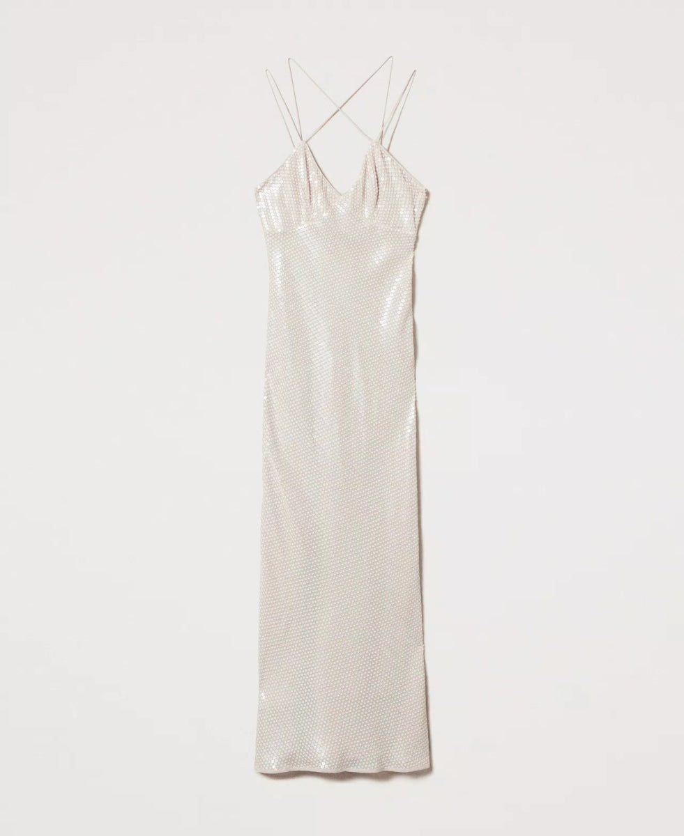 Twinset Abito lungo con ricamo di paillettes Vestiti - Boutique Luisa Trendy