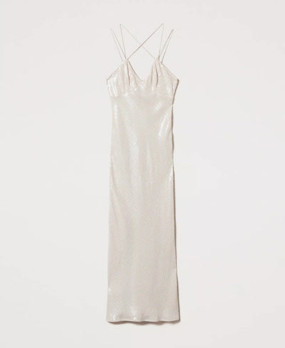 Twinset Abito lungo con ricamo di paillettes Vestiti - Boutique Luisa Trendy