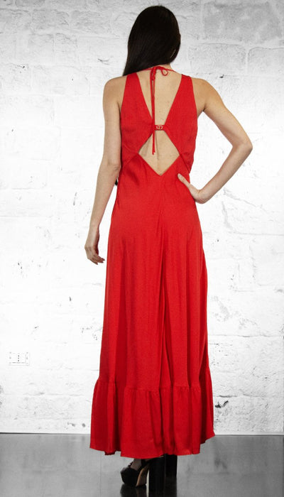 Twinset Abito lungo smanicato rosso 251TT2191 Vestiti - Boutique Luisa Trendy