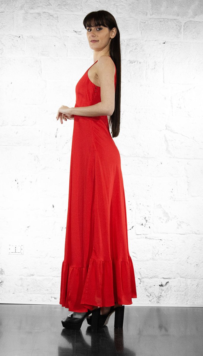 Twinset Abito lungo smanicato rosso 251TT2191 Vestiti - Boutique Luisa Trendy