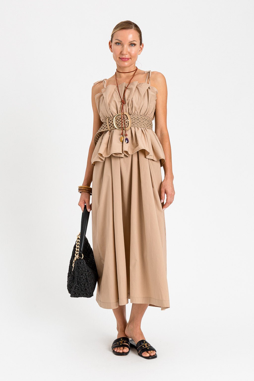 Twinset Abito midi in cotone Vestiti - Boutique Luisa Trendy