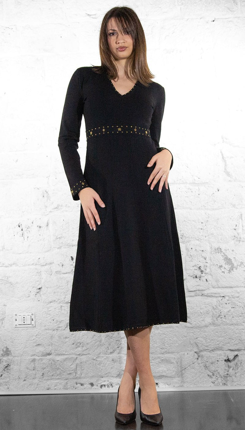 Twinset Abito midi in maglia con borchie Vestiti - Boutique Luisa Trendy