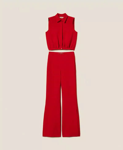 Twinset Blusa e pantaloni in crêpe cady con Oval T Vestiti - Boutique Luisa Trendy
