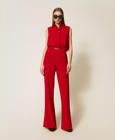 Twinset Blusa e pantaloni in crêpe cady con Oval T Vestiti - Boutique Luisa Trendy