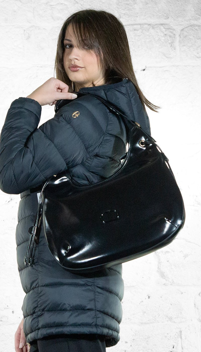 Twinset Borsa Hobo bordeaux in vinile Borse e portafogli - Boutique Luisa Trendy