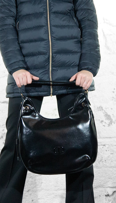 Twinset Borsa Hobo bordeaux in vinile Borse e portafogli - Boutique Luisa Trendy