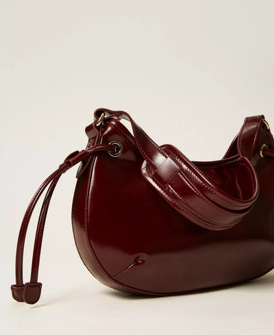 Twinset Borsa hobo 'Glossy' con stringhe Borse e portafogli - Boutique Luisa Trendy