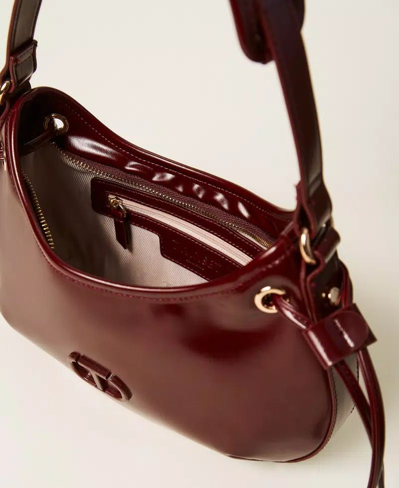 Twinset Borsa hobo 'Glossy' con stringhe Borse e portafogli - Boutique Luisa Trendy
