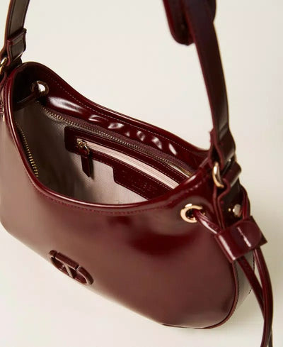 Twinset Borsa hobo 'Glossy' con stringhe Borse e portafogli - Boutique Luisa Trendy