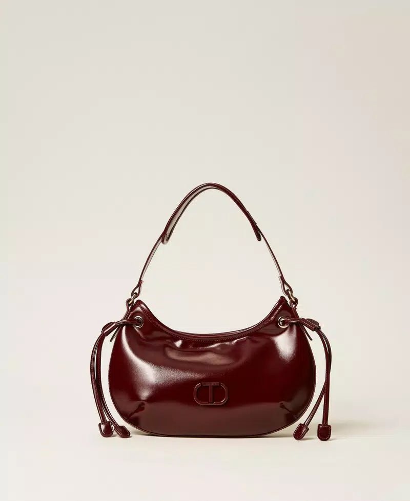Twinset Borsa hobo 'Glossy' con stringhe Borse e portafogli - Boutique Luisa Trendy