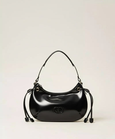 Twinset Borsa hobo 'Glossy' con stringhe Borse e portafogli - Boutique Luisa Trendy