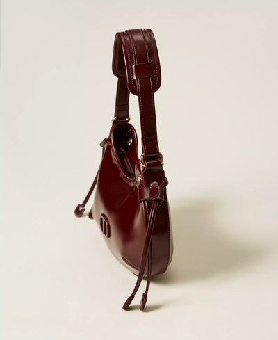 Twinset Borsa hobo 'Glossy' con stringhe Borse e portafogli - Boutique Luisa Trendy