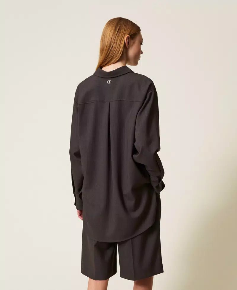 Twinset Camicia over con spacchi Bluse e camicie - Boutique Luisa Trendy