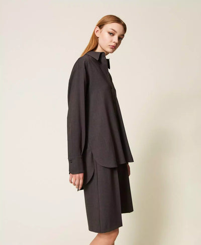 Twinset Camicia over con spacchi Bluse e camicie - Boutique Luisa Trendy