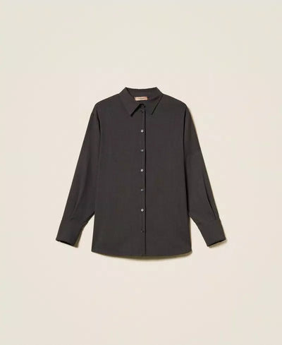 Twinset Camicia over con spacchi Bluse e camicie - Boutique Luisa Trendy