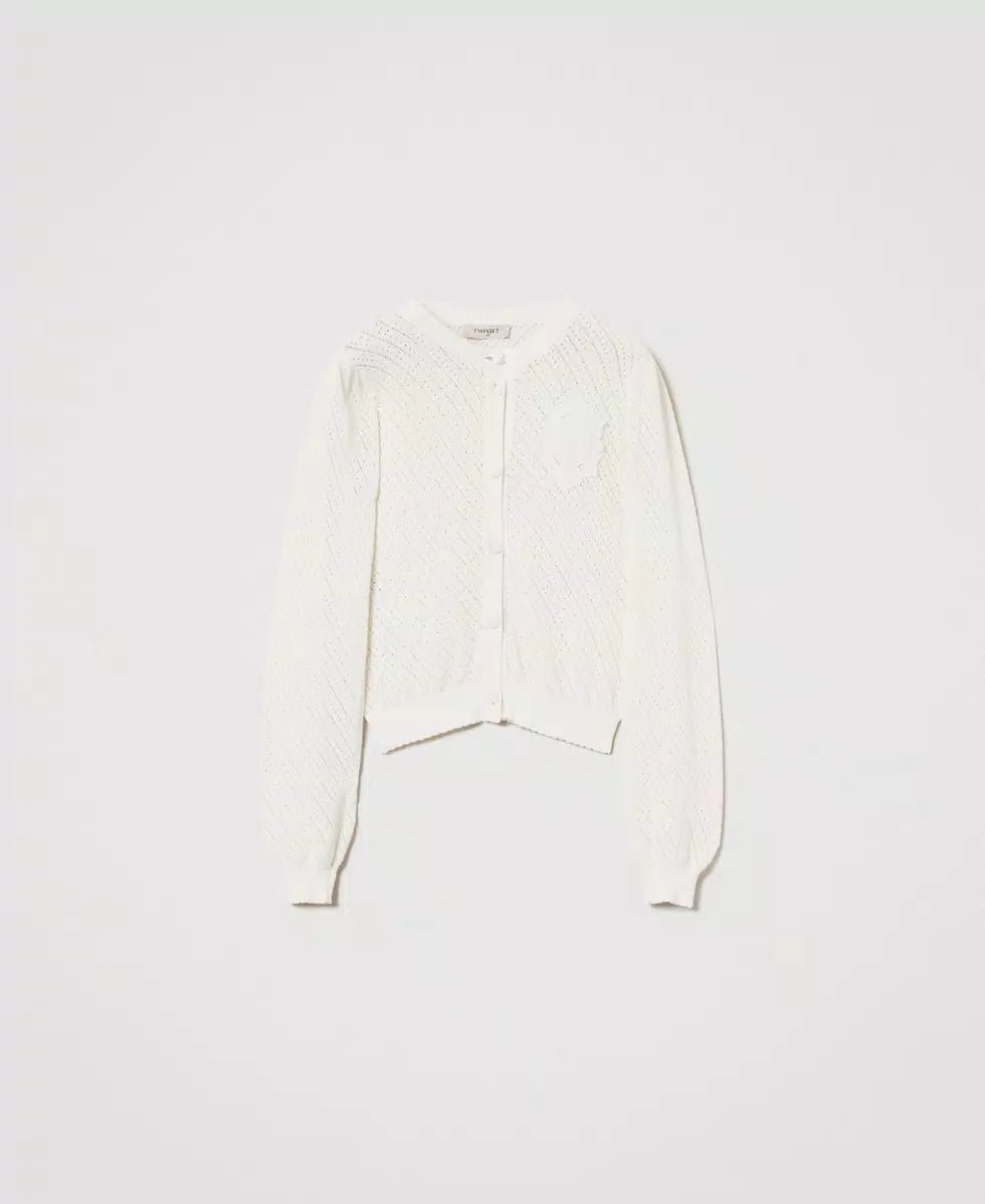 Twinset Cardigan con patch ricamato Maglie e cardigan Donna - Boutique Luisa Trendy