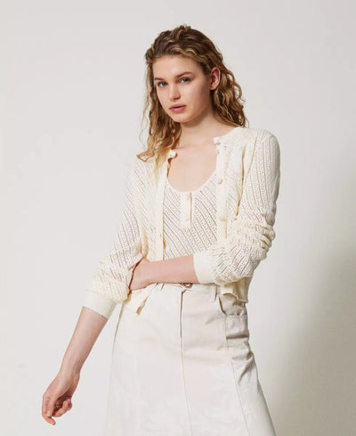 Twinset Cardigan con patch ricamato Maglie e cardigan Donna - Boutique Luisa Trendy