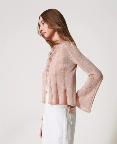 Twinset Cardigan doppio uso con laccetti Maglie e cardigan Donna - Boutique Luisa Trendy