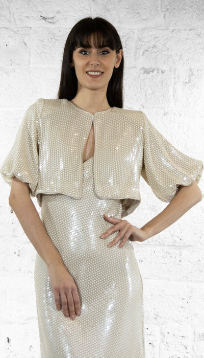 Twinset Coprispalle con ricamo di paillettes Capispalla Donna - Boutique Luisa Trendy