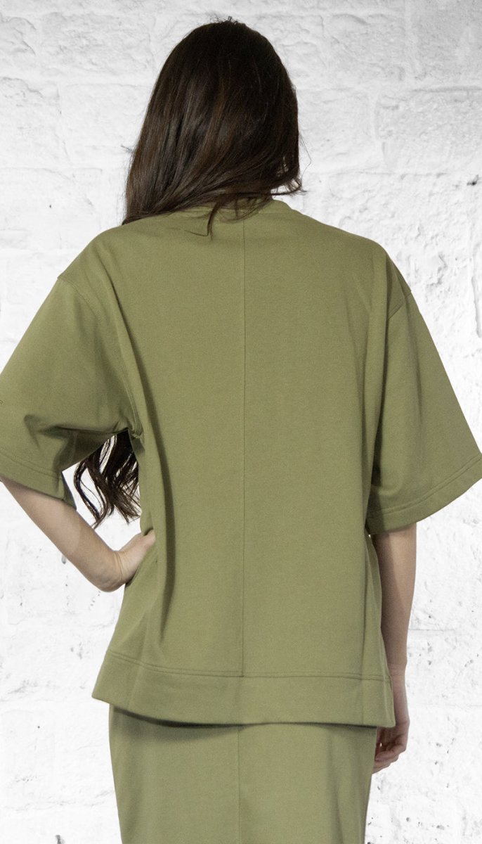 Twinset Felpa verde in cotone 251LL24AA Felpa - Boutique Luisa Trendy