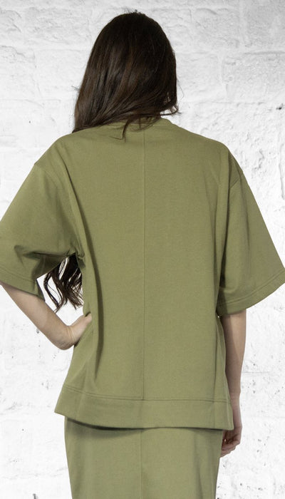 Twinset Felpa verde in cotone 251LL24AA Felpa - Boutique Luisa Trendy