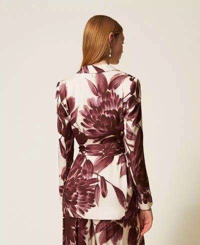 Twinset Giacca blazer con stampa a fiori Capispalla Donna - Boutique Luisa Trendy