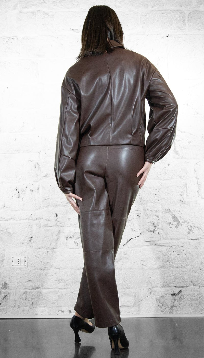 Twinset Giacca effetto pelle con colletto a camicia Capispalla Donna - Boutique Luisa Trendy