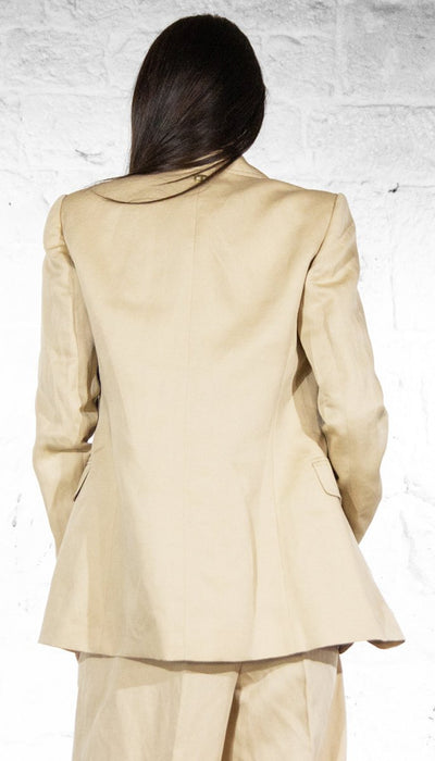 Twinset Giacca monopetto in misto lino Capispalla Donna - Boutique Luisa Trendy
