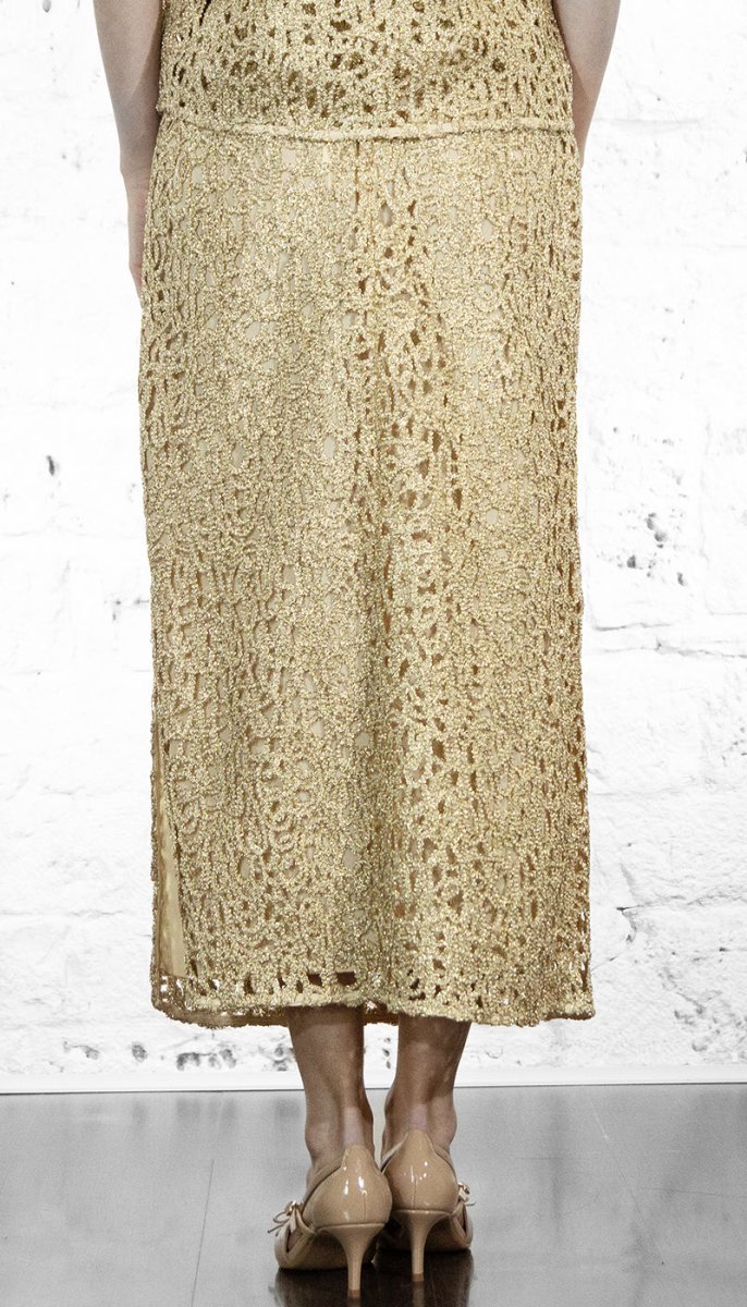 Twinset Gonna longuette in crochet lamé Gonna - Boutique Luisa Trendy