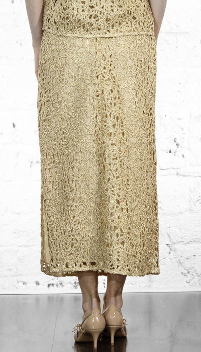 Twinset Gonna longuette in crochet lamé Gonna - Boutique Luisa Trendy