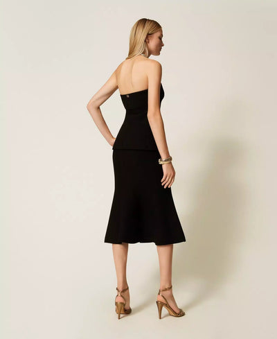 Twinset Gonna longuette in maglia con godet Gonna - Boutique Luisa Trendy