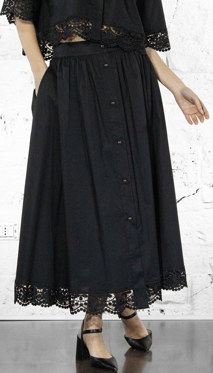 Twinset Gonna lunga con pizzo 251TT2095 Gonna - Boutique Luisa Trendy