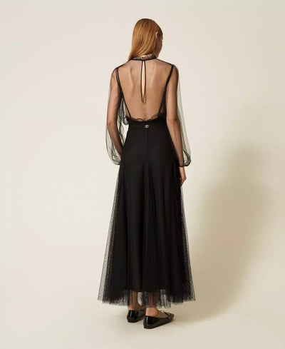 Twinset Gonna lunga in tulle plumetis Gonna - Boutique Luisa Trendy