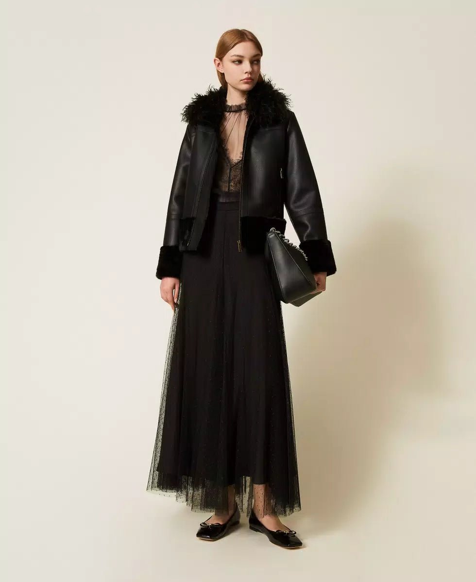 Twinset Gonna lunga in tulle plumetis Gonna - Boutique Luisa Trendy
