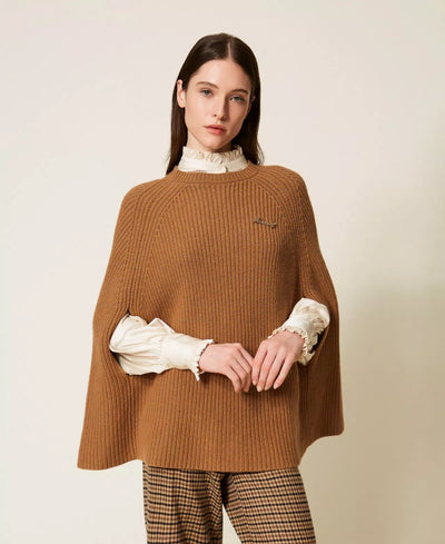 Twinset Maglia a mantella in misto lana Maglie e cardigan Donna - Boutique Luisa Trendy