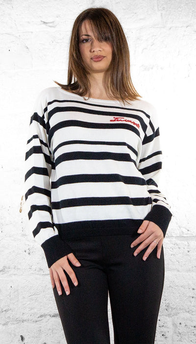 Twinset Maglia a righe in cotone e cashmere Maglie e cardigan Donna - Boutique Luisa Trendy