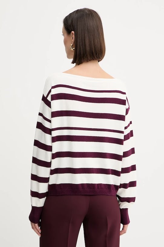 Twinset Maglia a righe in cotone e cashmere Maglie e cardigan Donna - Boutique Luisa Trendy