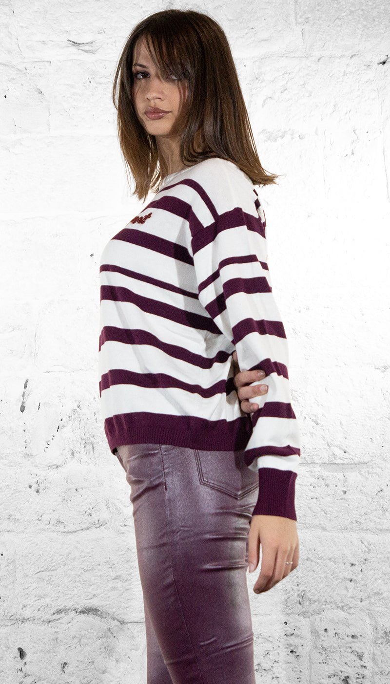 Twinset Maglia a righe in cotone e cashmere Maglie e cardigan Donna - Boutique Luisa Trendy