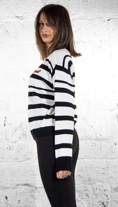 Twinset Maglia a righe in cotone e cashmere Maglie e cardigan Donna - Boutique Luisa Trendy