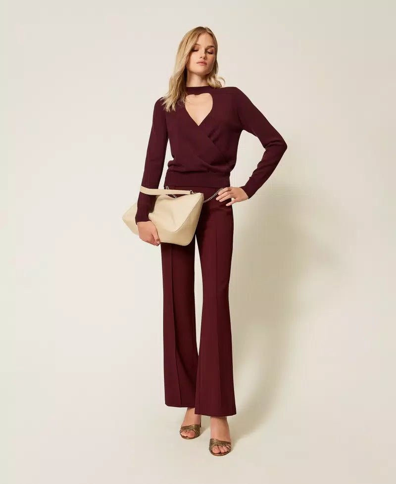 Twinset Maglia con cut - out e incrocio Maglie e cardigan Donna - Boutique Luisa Trendy