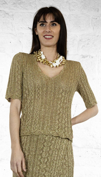 Twinset Maglia con lurex e mix di punti Maglie e cardigan Donna - Boutique Luisa Trendy