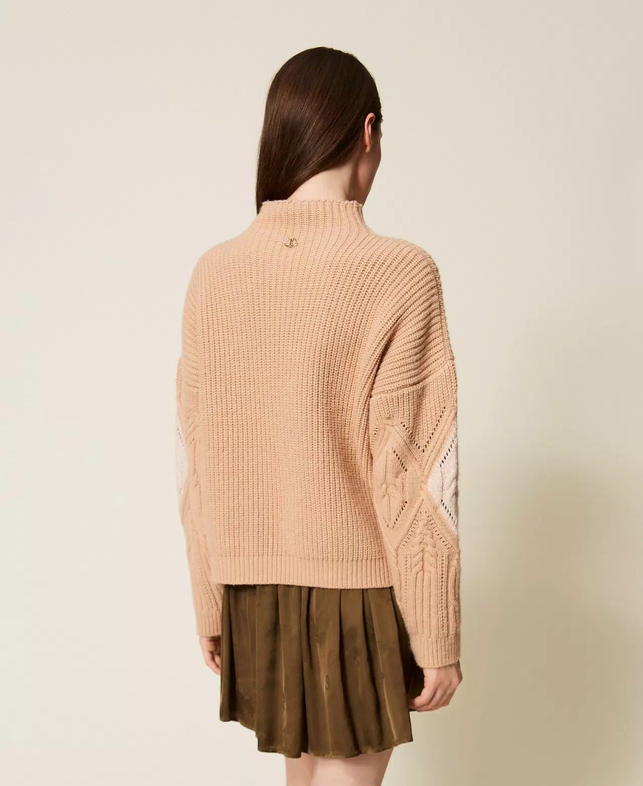 Twinset Maglia in misto lana con intarsi Maglie e cardigan Donna - Boutique Luisa Trendy