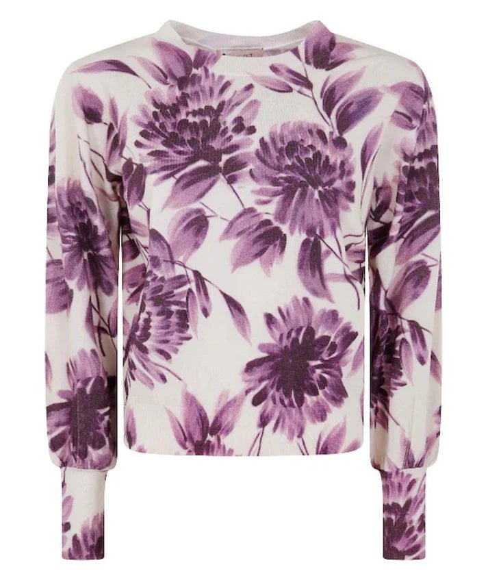 Twinset Maglia in viscosa con stampa a fiori dalia Maglie e cardigan Donna - Boutique Luisa Trendy