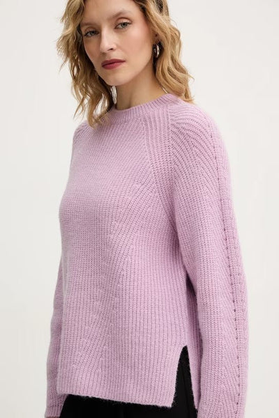 Twinset Maglione rosa in misto lana Oval - T sul retro Maglie e cardigan Donna - Boutique Luisa Trendy