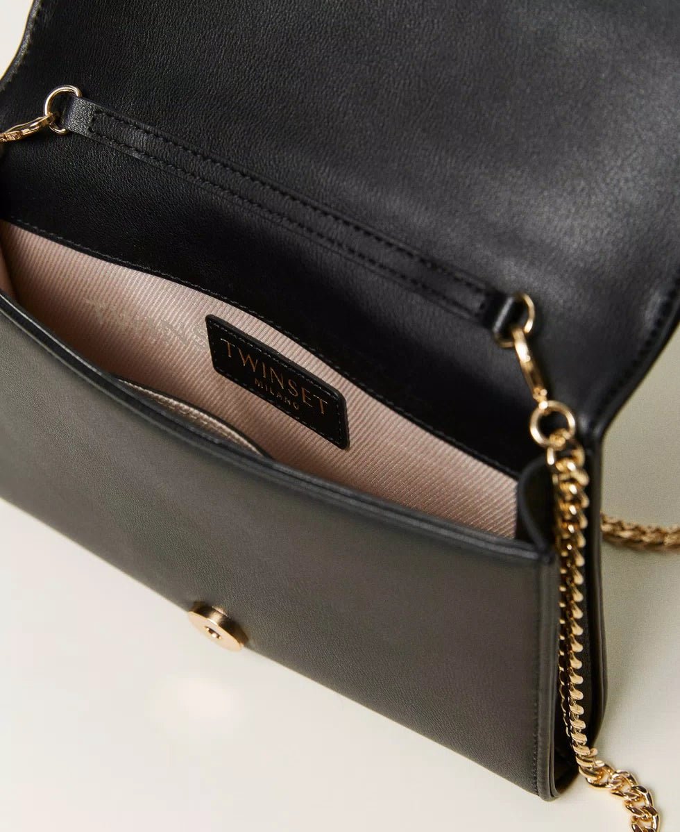 Twinset Milano Borsa clutch con piume e Oval T strass Borse e portafogli - Boutique Luisa Trendy